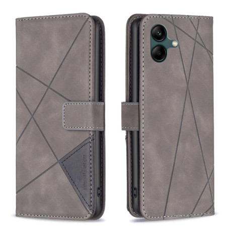 Чехол-книжка Rhombus Texture для на Samsung Galaxy M06 5G / F06 5G - серый