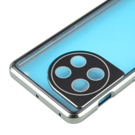 Двусторонний магнитный чехол Magnetic Angular Frame для OnePlus 11 - зеленый