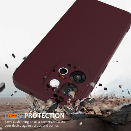 Силиконовый чехол Shockproof Silicone Magsafe для OnePlus 13T - коричневый