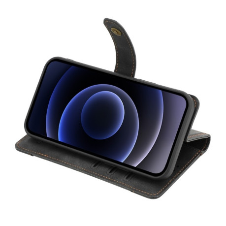 Чохол-книжка Copper Buckle Craft для Samsung Galaxy S22 5G - чорний