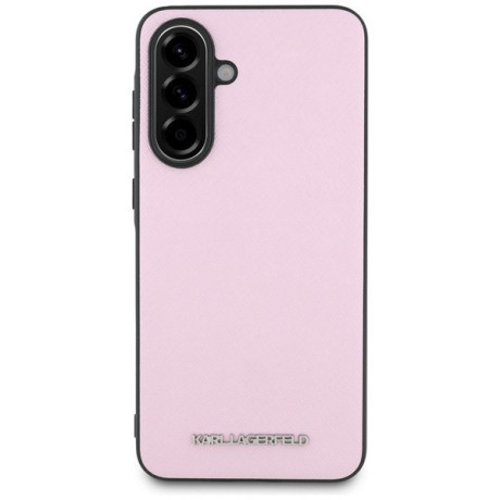 Оригінальний чохол Karl Lagerfeld Saffiano Metal Logo для Samsung Galaxy A56 - Pink