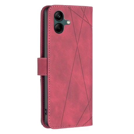 Чехол-книжка Rhombus Texture для Samsung Galaxy A04 4G - красный