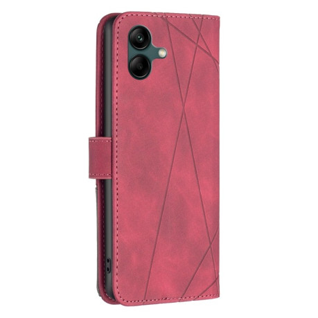 Чохол-книга Magnetic Buckle Rhombus Texture для Samsung Galaxy A05 - червоний