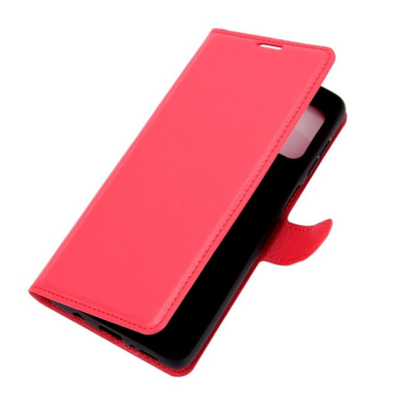 Чехол-книжка Litchi Texture на Samsung Galaxy M51 - красный