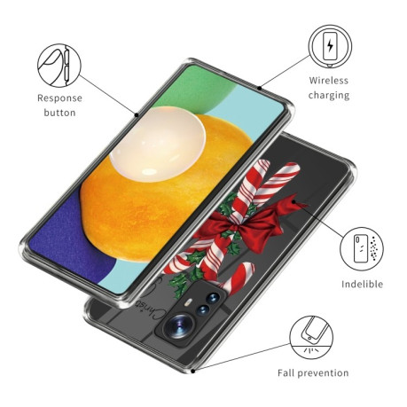Противоударный чехол Christmas Patterned для Xiaomi 12 Pro - Christmas Cane