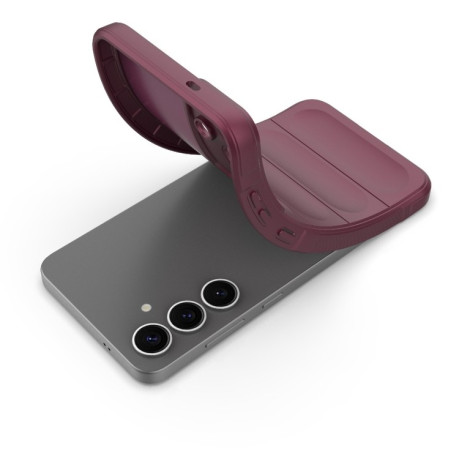 Силіконовий чохол Magic Flannel для Samsung Galaxy S25+ 5G - сірий