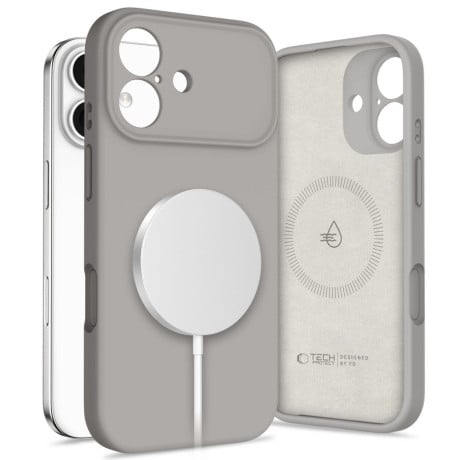 Чохол силіконовий Tech-Protect Silicone з MagSafe на iPhone 17 - Gray