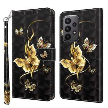 Чохол-книжка 3D Painting для Samsung Galaxy A24 4G/A25 5G - Golden Swallow Butterfly