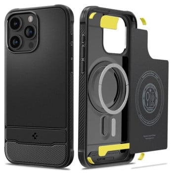Оригінальний чохол Spigen Rugged Armor Mag MagSafe для iPhone 15 Pro Max - Matte Black
