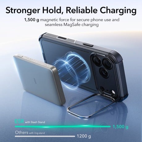 Оригинальный чехол ESR Cyber ​​с подставкой Kickstand и с MagSafe на iPhone 17 Pro Max - Black