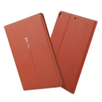 Кожаный Чехол-книжка GEBEI Horizontal Flip на iPad 9/8/7 10.2 (2019/2020/2021) - коричневый