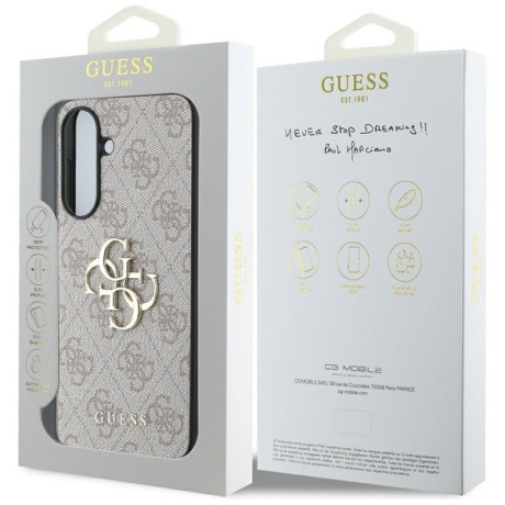 Оригинальный чехол Guess Big 4G Logo Classic Logo для Samsung Galaxy A56 - Pink