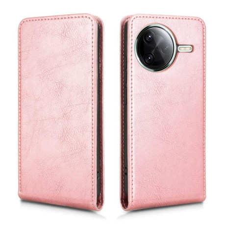 Флип-чехол Magnetic Vertical Flip Leather для Xiaomi Poco F7 Pro 5G - золото