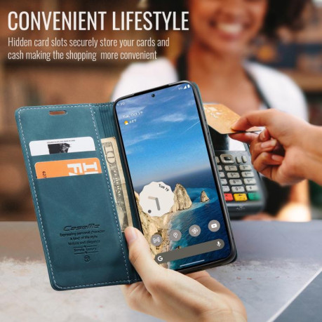 Чехол-книжка CaseMe-013 Multifunctional на Google Pixel 9a - синий