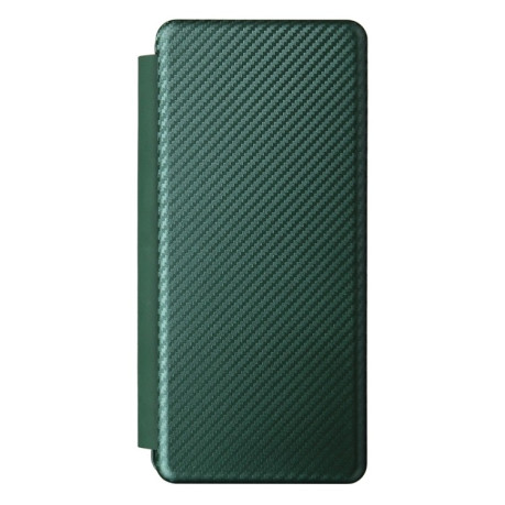 Чохол-книжка Carbon Fiber Texture на Samsung Galaxy Fold4 - зелений