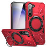 Противоударный чехол HTM MagSafe Magnetic Shockproof Phone Case with Ring Holder для Samsung Galaxy S24 5G - красный