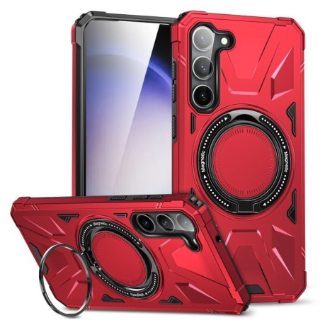 Протиударний чохол HTM MagSafe Magnetic Shockproof with Ring Holder  для Samsung Galaxy S25+ 5G - червоний
