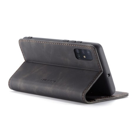 Кожаный чехол CaseMe-013 Multifunctional на Samsung Galaxy А71 - черный