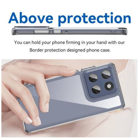 Противоударный чохол Colorful Acrylic Series для Motorola Edge 60 Fusion - прозрачный