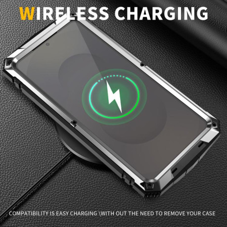 Протиударний чохол R-JUST Life Waterproof на Samsung Galaxy S26 Ultra 5G — сріблястий