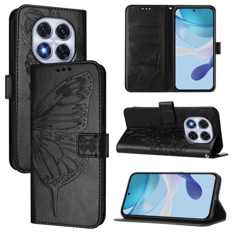 Чохол-книжка Embossed Butterfly для Xiaomi Poco X7 - чорний