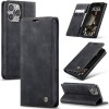 Чехол-книжка CaseMe-013 многофункциональный с кармашком для карт на  iPhone 16 Pro - черный