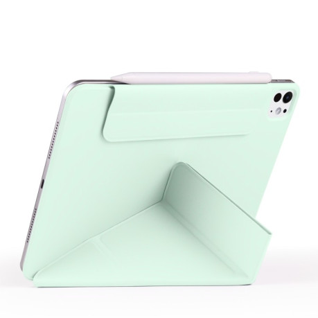 Чехол-книжка Fixed Buckle Magnetic Demation Leather для iPad Pro 13 2024 - зеленый