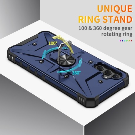 Протиударний чохол EsCase Ring Holde для Samsung Galaxy A14 5G - синій