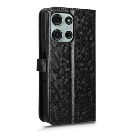 Чехол-книжка Honeycomb Dot для Motorola Moto G75 5G - черный
