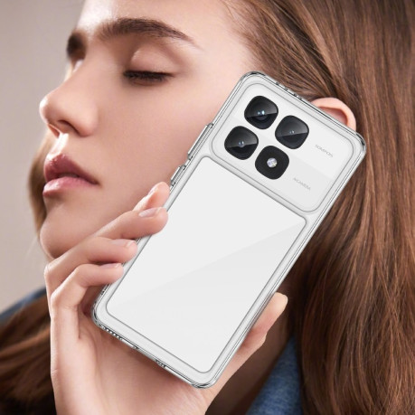Противоударный чехол Colorful Acrylic Series для Xiaomi 14T Pro - прозрачный