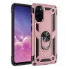 Противоударный чехол HMC 360 Degree Rotating Holder на Samsung Galaxy S20-розовое золото