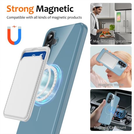 Чохол Glossy TPU Shockproof з MagSafe на Samsung Galaxy A17 5G/4G - синій
