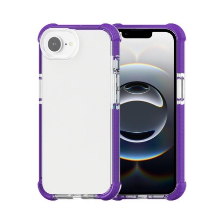Чохол Acrylic + TPU Transparent для iPhone 16e - фіолетовий