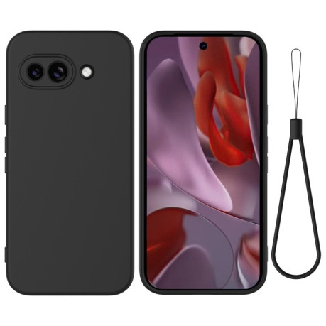 Силіконовий чохол Solid Color Liquid Silicone на Google Pixel 9a - чорний