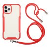 Чохол Acrylic Neck Lanyard для iPhone 11 - червоний