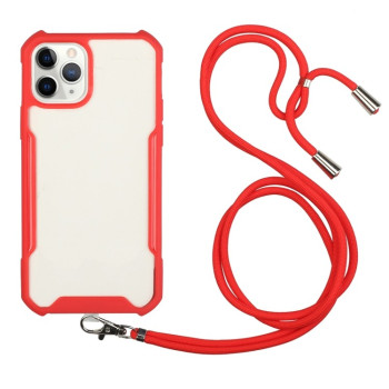 Чехол Acrylic Neck Lanyard для iPhone 11 - красный