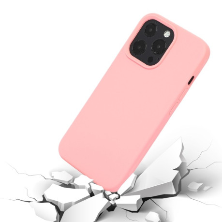 Силіконовий чохол Solid Color Liquid на iPhone 14 Pro Max - синій