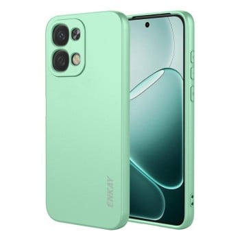 Противоударный чехол ENKAY Liquid Silicone на OPPO A6 Pro 5G Global CPH2781 — светло-зелёный