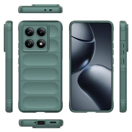 Силіконовий чохол Magic Flannel для Xiaomi 14T Pro 5G Global - зелений