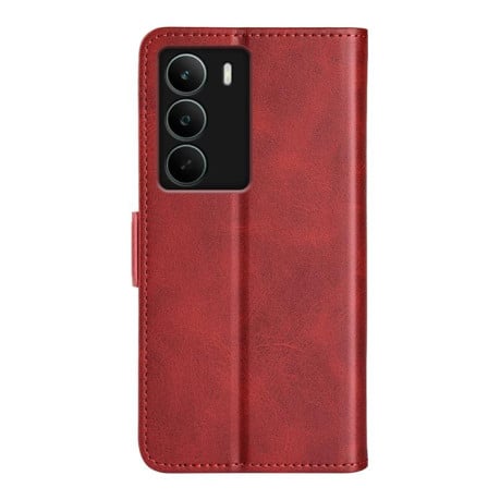 Чехол-книжка с двусторонней магнитной застёжкой на Realme C71 4G - красный