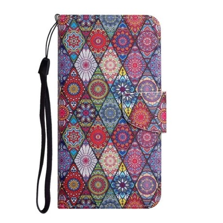 Чохол-книжка Colored Drawing Pattern для Samsung Galaxy S24 FE 5G - Kaleidoscope