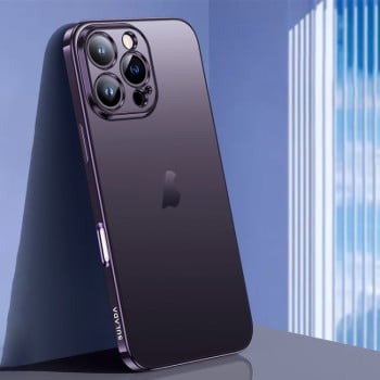 Чохол SULADA Electroplating Frosted TPU на iPhone 16 Pro - фіолетовий