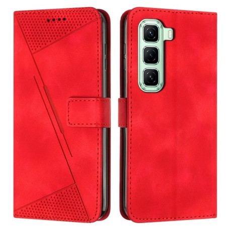 Чехол-книжка Dream Triangle Leather на Infinix Hot 50 4G - красный