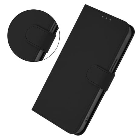 Чохол-книжка з м'яким покриттям (Skin Feel) зі шнурком на OPPO A5X 4G / 5G Global - чорний