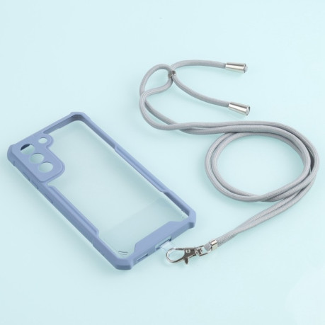 Чохол Acrylic Neck Lanyard для Samsung Galaxy S21 FE - сірий