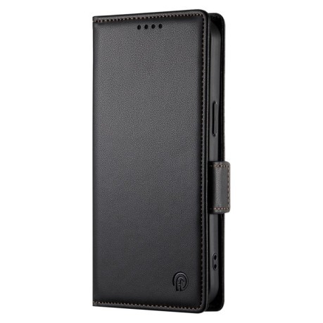 Чехол-книжка Side Buckle Magnetic Frosted Leather для Realme 13 Pro / 13 Pro+ Global - черный