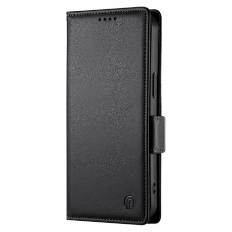 Чохол-книжка Side Buckle Magnetic Frosted Leather для Xiaomi 14T Pro - чорний