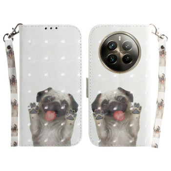 Чохол-книжка 3D Colored Horizontal для Realme 12 Pro / 12 Pro+ - Pug
