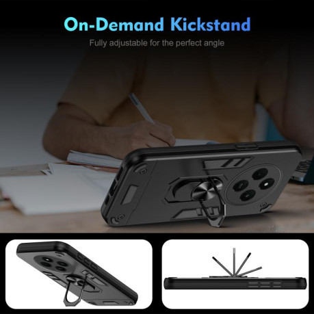 Ударозахисний чохол Shockproof Metal Ring Holder для Xiaomi Redmi  A4 5G - чорний