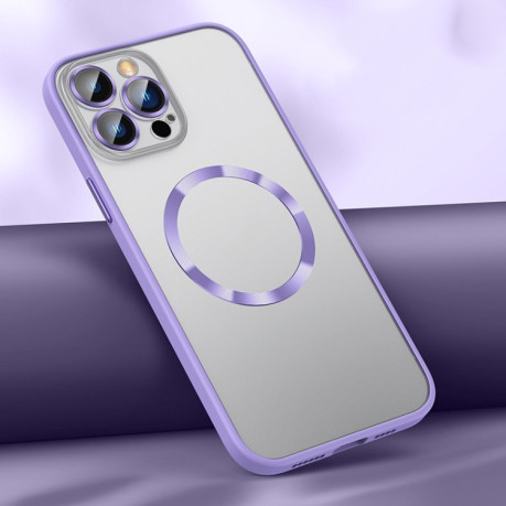 Противоударный чехол Skin Feel (MagSafe) для iPhone 12 Pro Max - фиолетовый